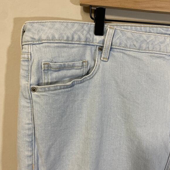 Old Navy High Rise O.G. Straight Super Light Wash Denim Ankle Length Plus Sz 24 - Picture 3 of 11